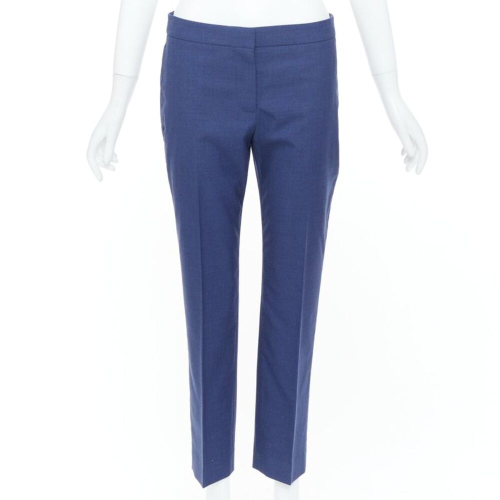 Alexander McQueen 2021 Blue Straight Tailored Pants